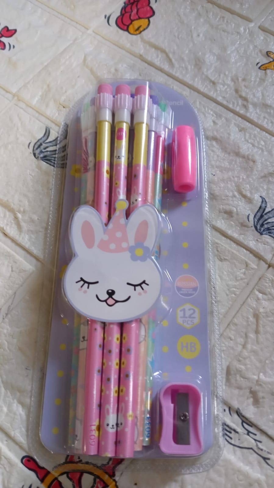 4396 Cute Rabbit Bear Drawing Graphite Writing Pencil Set with Pencil Sharpener & Eraser, Pencil and Eraser Set with Eraser for Kids, for Girls, Fancy School Stationary, Birthday Party Return Gift (14 Pc Set) 4396 Cute Rabbit Bear Drawing Graphite Writing Pencil Set with Pencil Sharpener & Eraser, Pencil and Eraser Set with Eraser for Kids, for Girls, Fancy School Stationary, Birthday Party Return Gift (14 Pc Set)